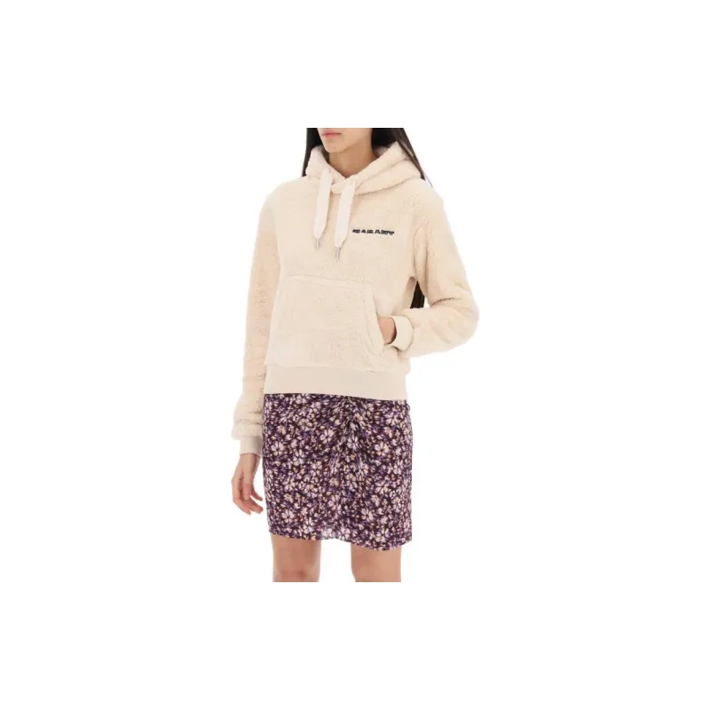 Marant ÉTOILE Maeva Logo embroidered Fleece Hoodie-1