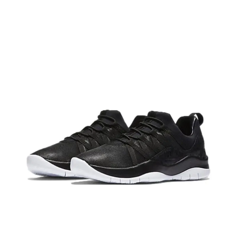 Jordan Deca Fly Premium Cushioning, Wear Resistant Low Top Children's Basketball Shoes Black Teenagers-2