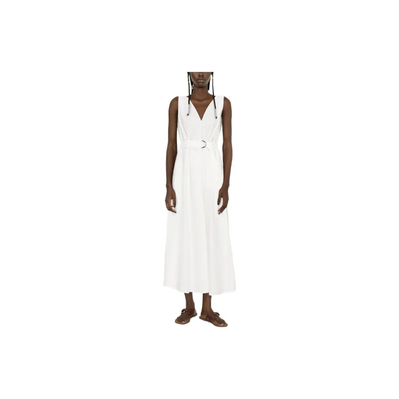 Brunello Cucinelli Belted V neck Dress-1