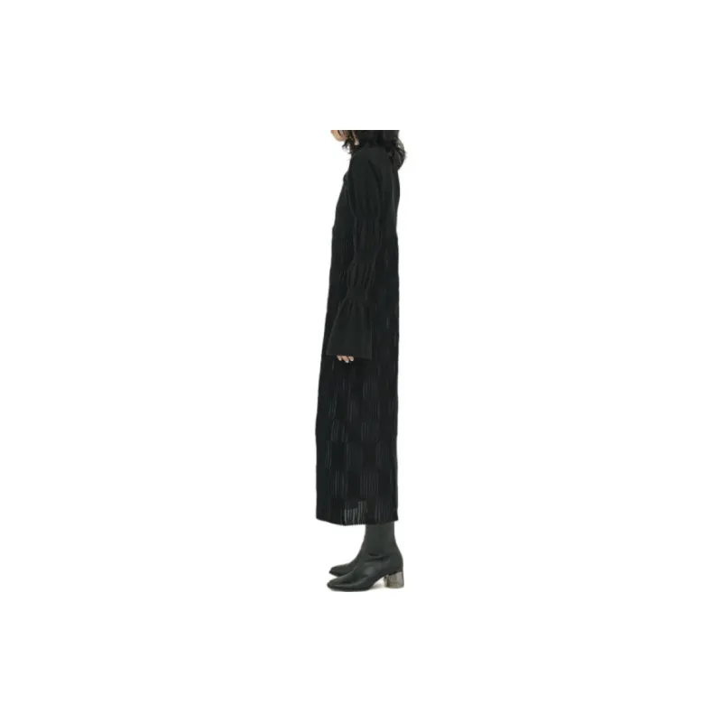 PUBLIC TOKYO Long Sleeved Dresses Women's Black-4