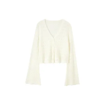 SENTUBILA Cropped Coats Women's Porcelain White