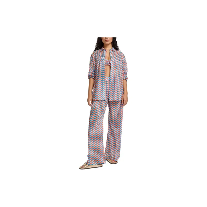 Jimmy Choo Laren Geometric print Cotton Trousers-2