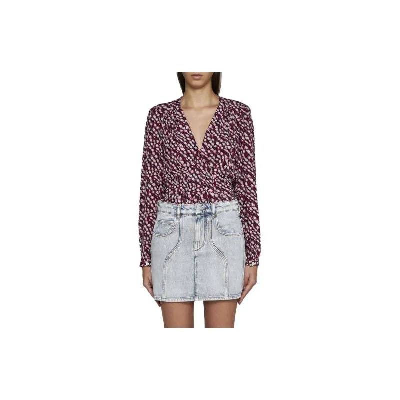 ISABEL MARANT ETOILE Denim Mini Skirt-1