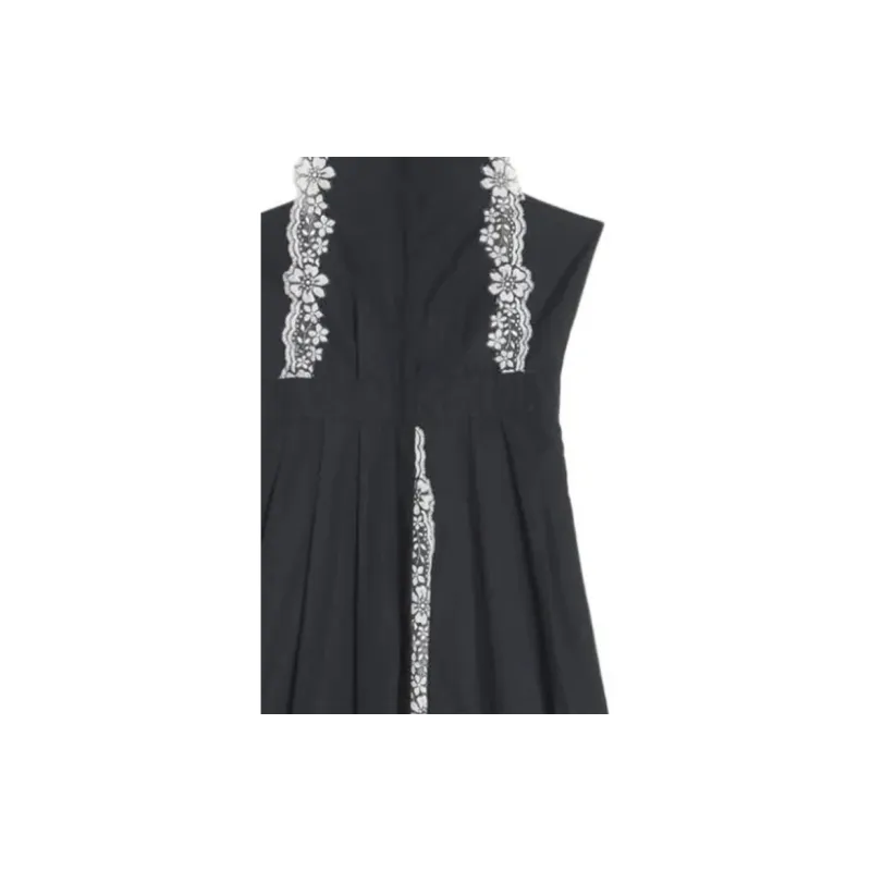 Giambattista Vall Lace-trim Cotton Gown-3