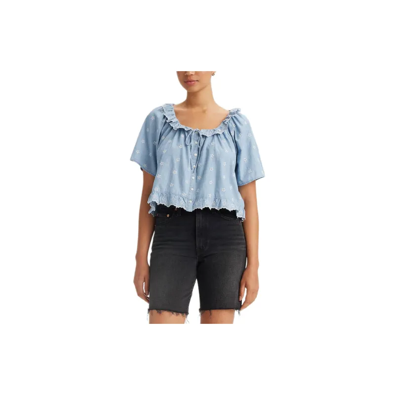 Levis Shirts Women's Dewy Blue-2