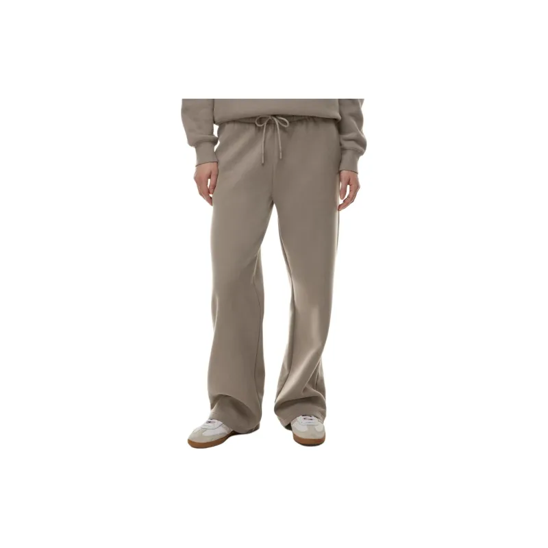 ARITZIA SS24 Cozy Fleece Boyfriend Basic Wide Sweatpant Knitted Sports Pants Women's-1