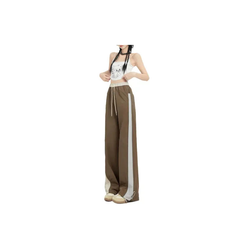 ZNZX Casual Pants Women's Brown-2