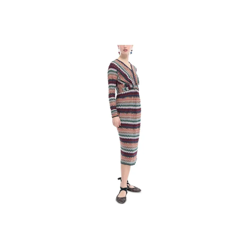 MISSONI Long Sleeved Dress Women's Multicolor-1