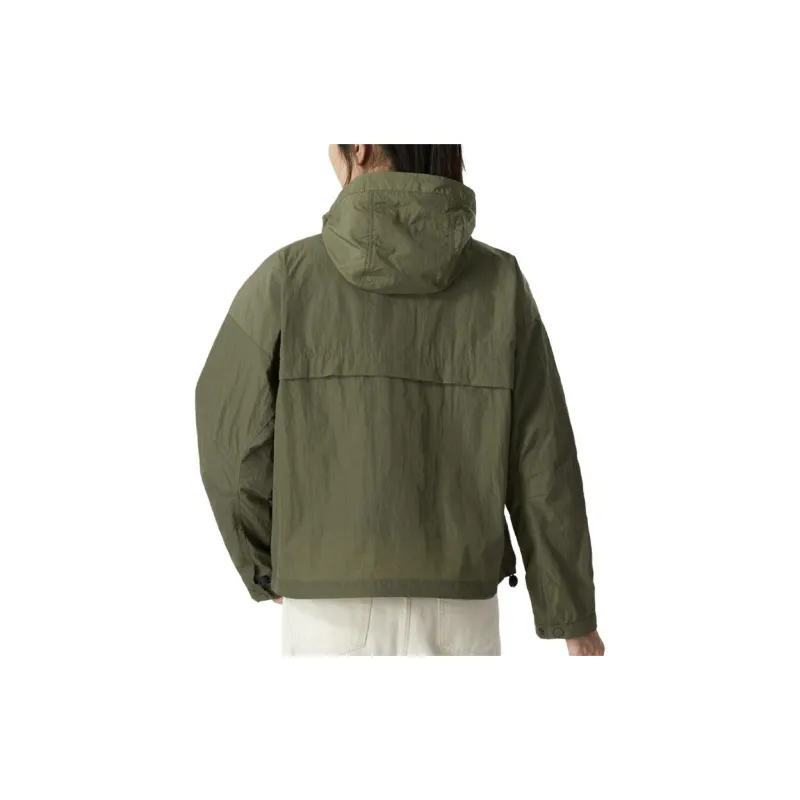 Columbia Windbreaker Jackets Women's Green-5