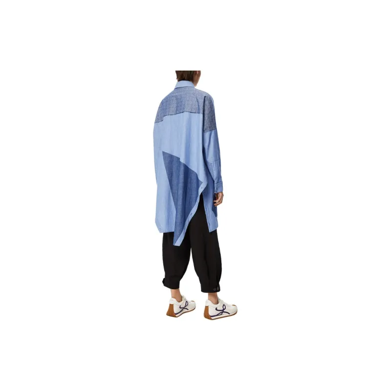 LOEWE Long Sleeved Dresses Women's Blue-2