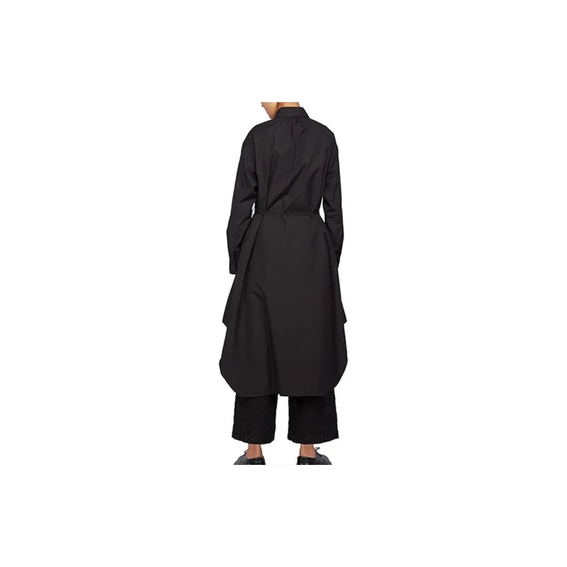 Yohji Yamamoto Long Sleeved Dresses Women's Black-4