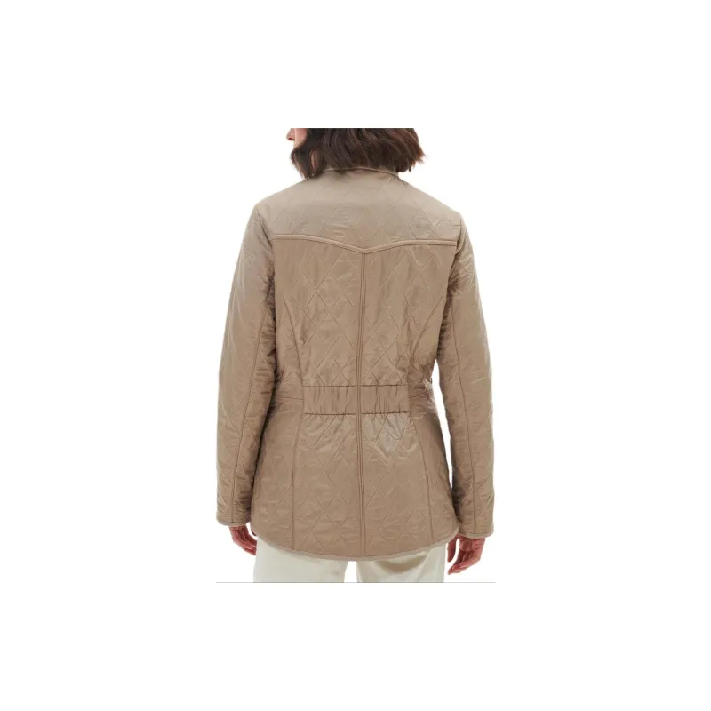 BARBOUR Cavalry Polarquilt Jackets Coats Women's Light Yellow Umber-3