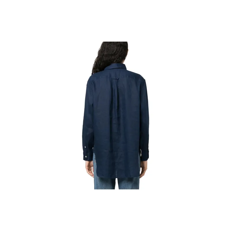 Polo Ralph Lauren Logo embroidered Long sleeve Linen Shirt-3