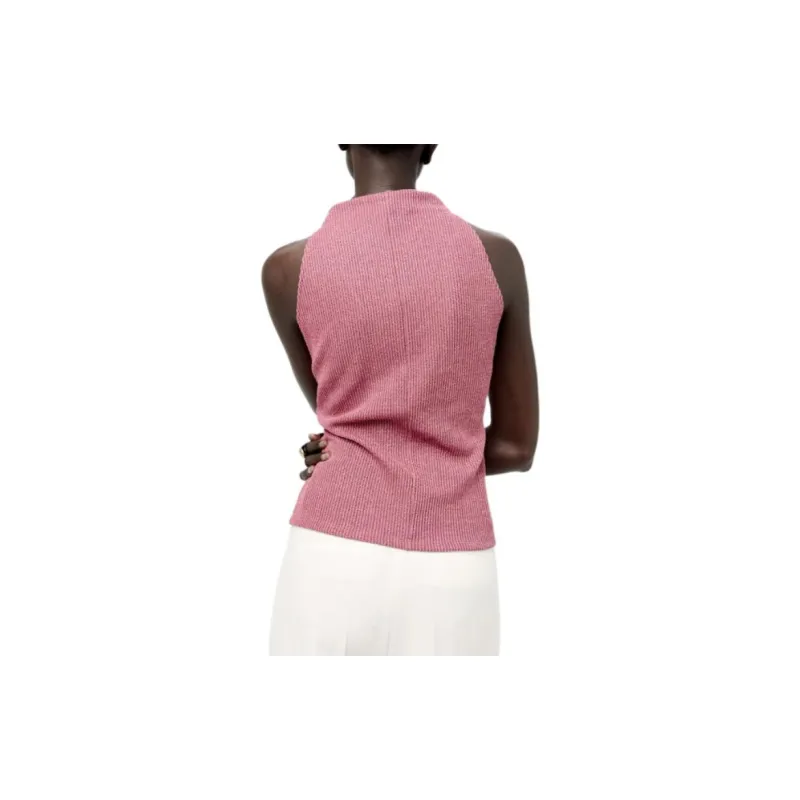 ZARA Tank Tops Women's Pink-3