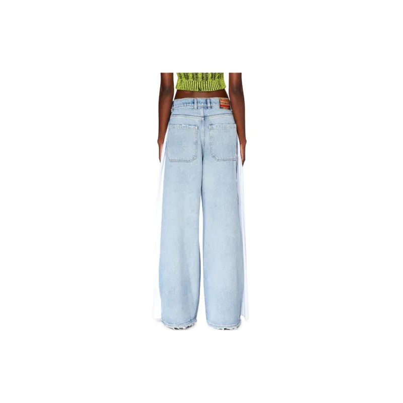 DIESEL D Sire Work Low Rise Wide Leg Jeans-2