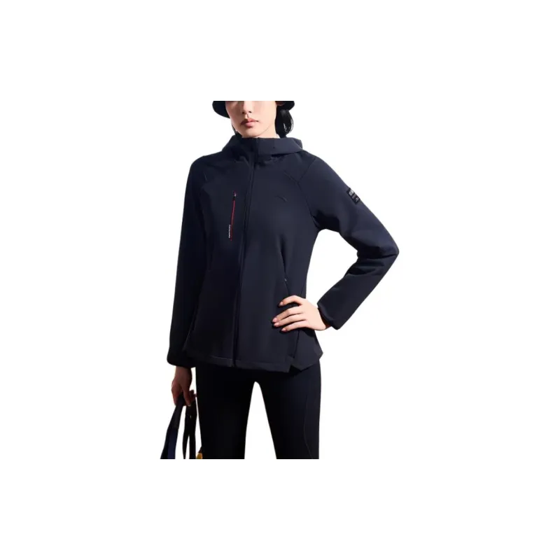 Anta Variety Training Collection Trench Coat Women's Basic Black-6