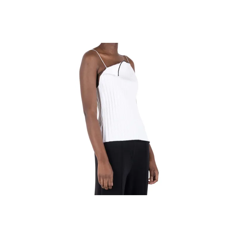 Jacquemus Plisse Knit Camisole 'White'-2