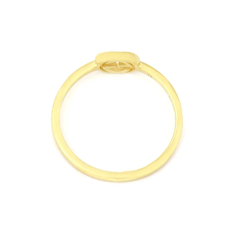 GUCCI 18kt Yellow Gold Interlocking G Ring-2