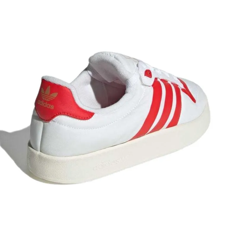Adidas Originals Rivalry Anti Slip Wear Resistant Low Top Skateboard Shoes Unisex Red White-3