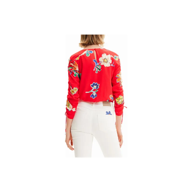 Desigual T Shirts Women's Red-3
