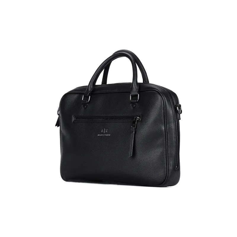 ARMANI EXCHANGEAE Polyester Shoulder Bag, Crossbody Bag, Handbag, Briefcase Men's Black-3