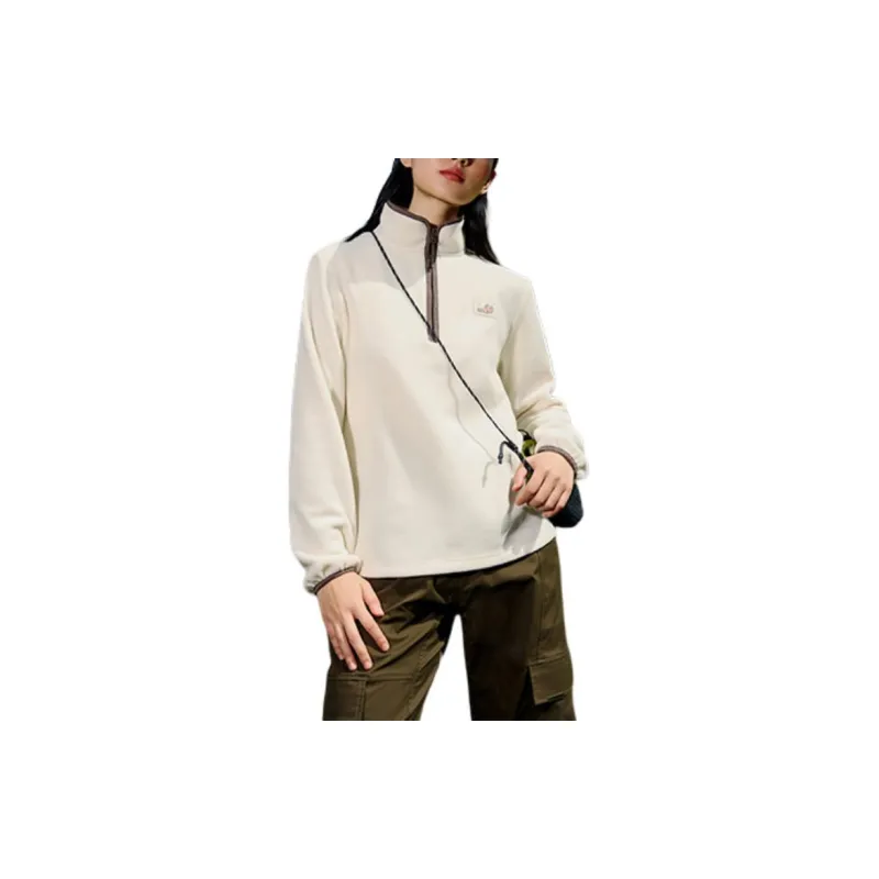 361° Sweatshirt Women's Sandy Brown White-2