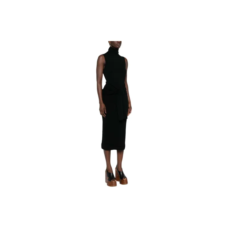 MM6 Maison Margiela Turtleneck Sleeveless Dress-3