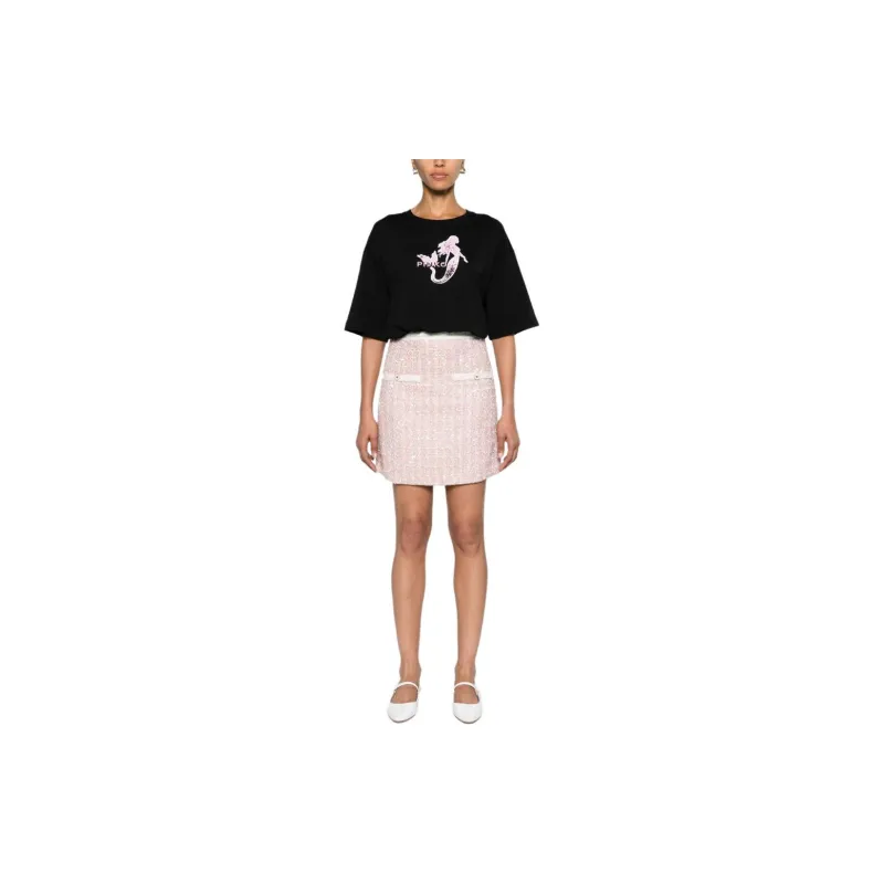 PINKO SS24 T Shirt Women's Black-1