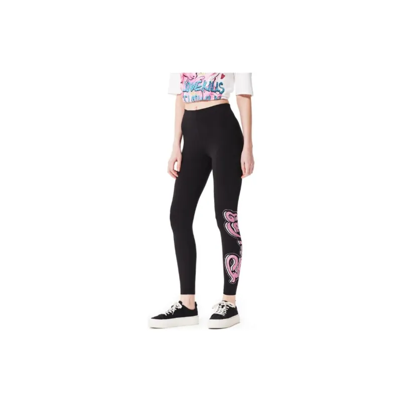Ed Hardy FW24 Casual Pants Women's Black-4