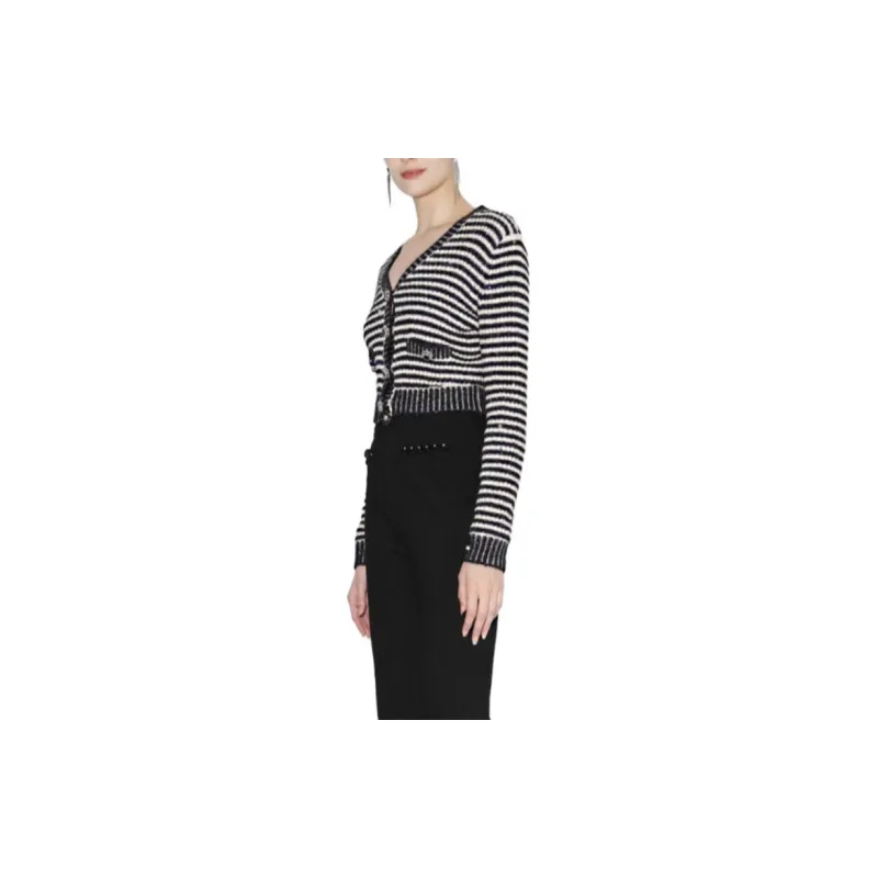 Bebe FW23 Knitwear Women's Black White-1