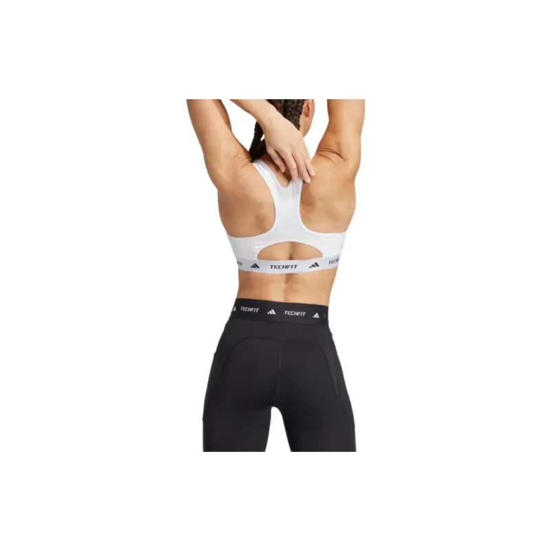 Adidas Free Shipping With AdiClub Techfit Medium Support High Neck Bra-3