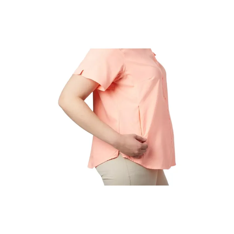 Columbia PFG Tamiami Shirts Women's Pink-4