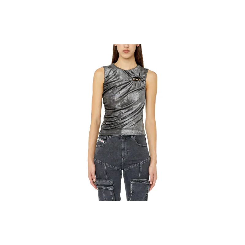 DIESEL SS23 Tank Tops Women's Black-1