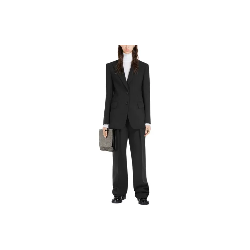 SportMa Zermat Collection Slim Fit Blazer Business Suits Coats Women's Black-1