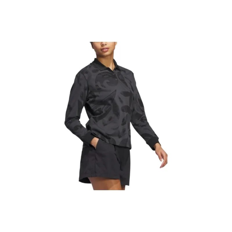 Adidas Women's Go To Polo Shirt Black-2