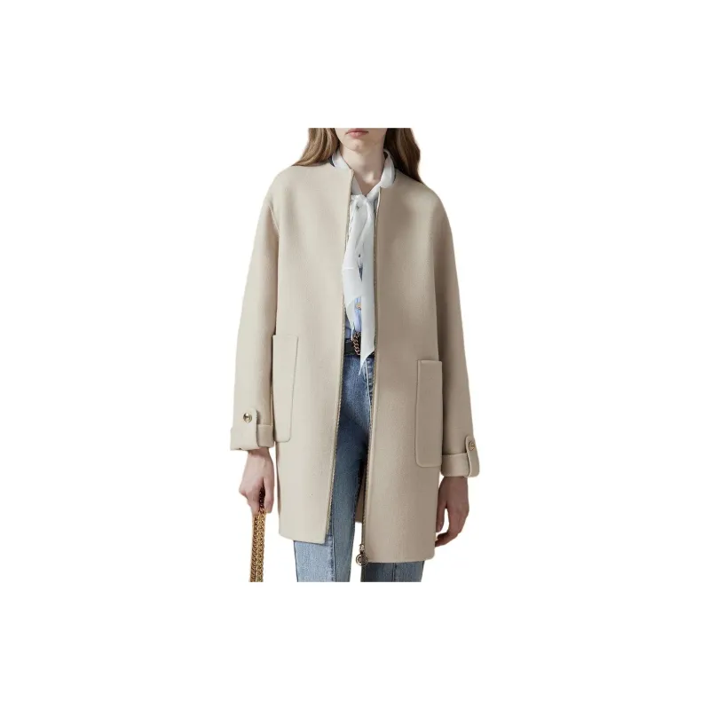 DKNY Coats Women's Beige-3