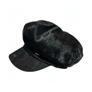 MUSTKOO PU Leather Berets Women's