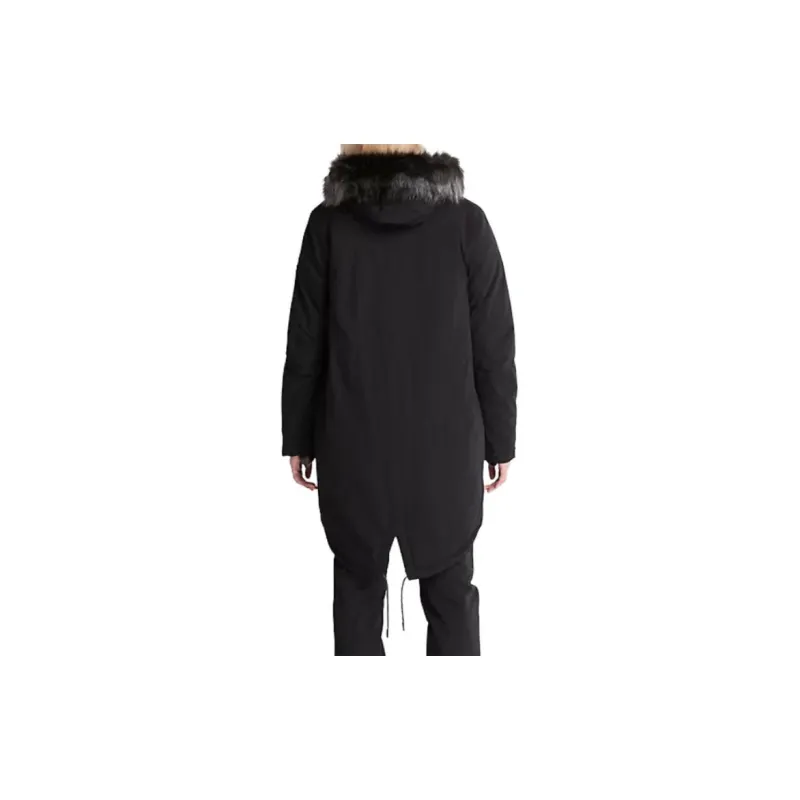 Timberland Mt. Kelsey High-Pile Fleece-Lined Parka Jackets Coats Women's Black-2