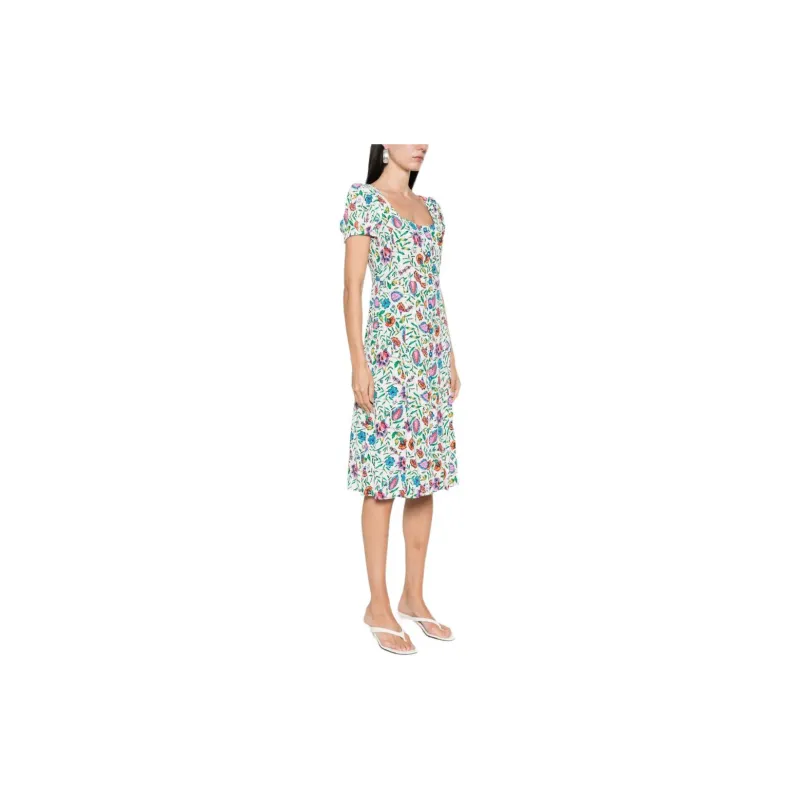 DVF Diane Von Furstenberg Elena Floral print Midi Dress-3