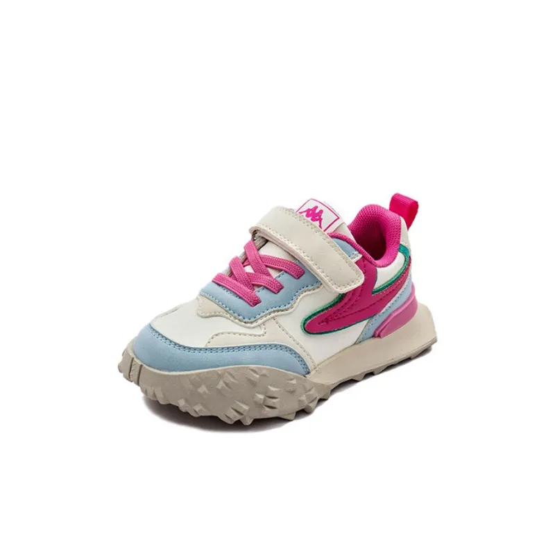 KAPPA KIDS Anti Slip And Wear Resistant Breathable Low Top Casual Shoes Beige Plum Red Kids'-4