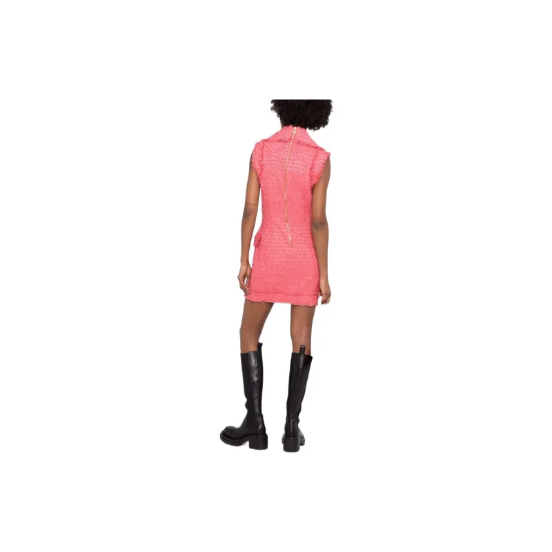 BALMAIN Sleeveless Dresses Women's Pink-3