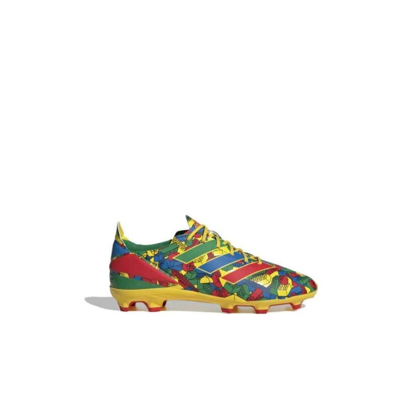 Adidas Gamemode Cushioning Wear-Resistant Low-Top Kids' Soccer Shoes Red Green Kids'-1
