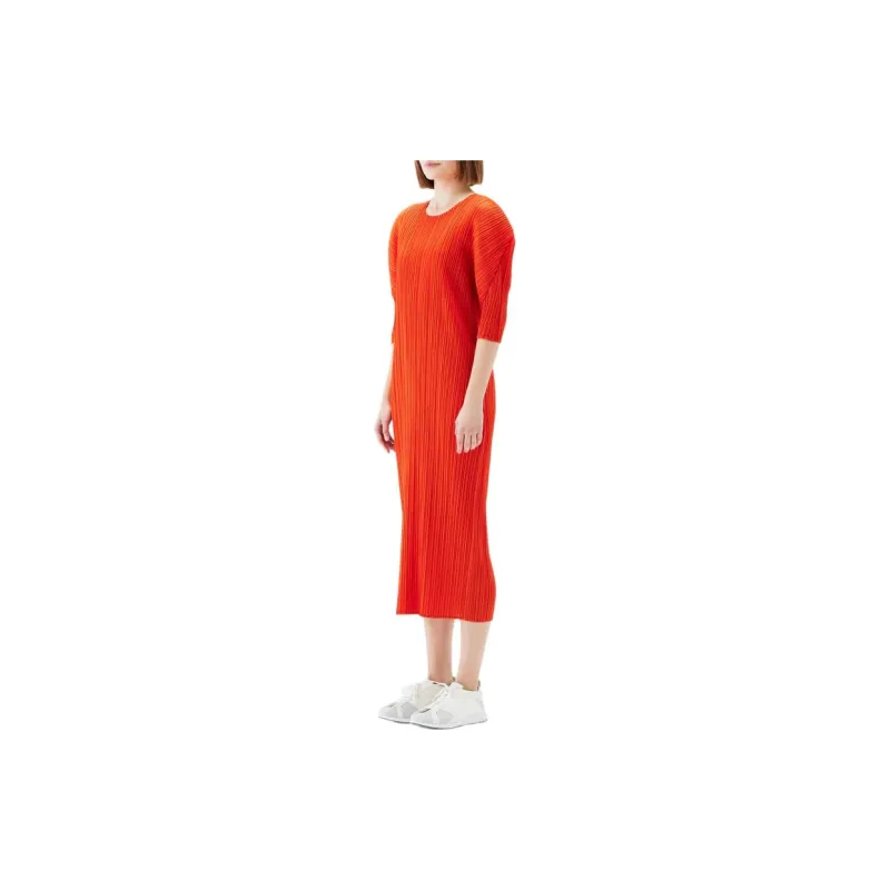 PLEATS PLEASE ISSEY MIYAKE Monthly Colors July Midi Dress-3