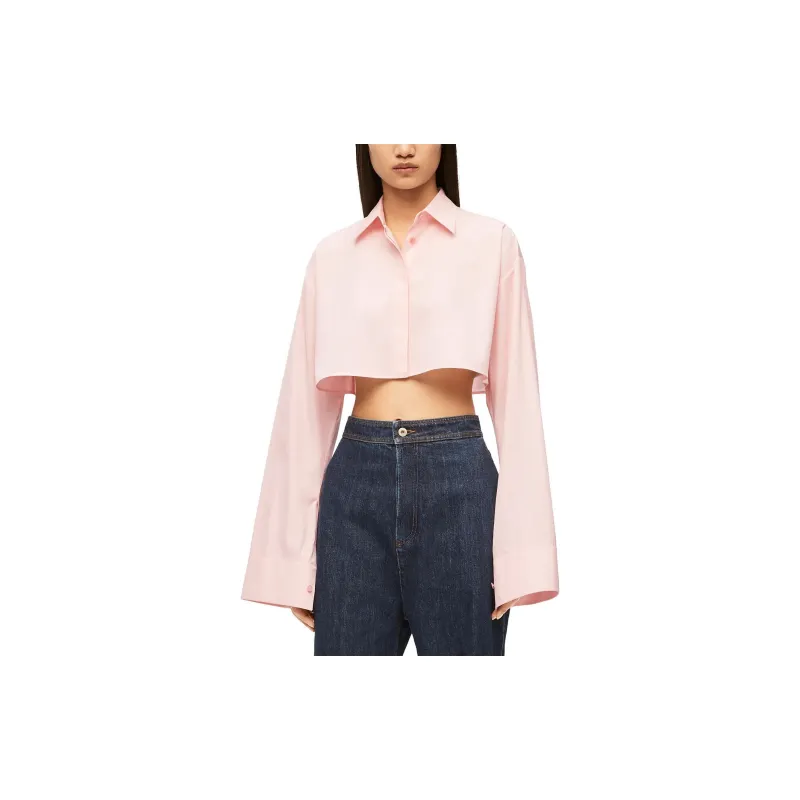 LOEWE Cropped Shirt 'Cotton Candy'-2