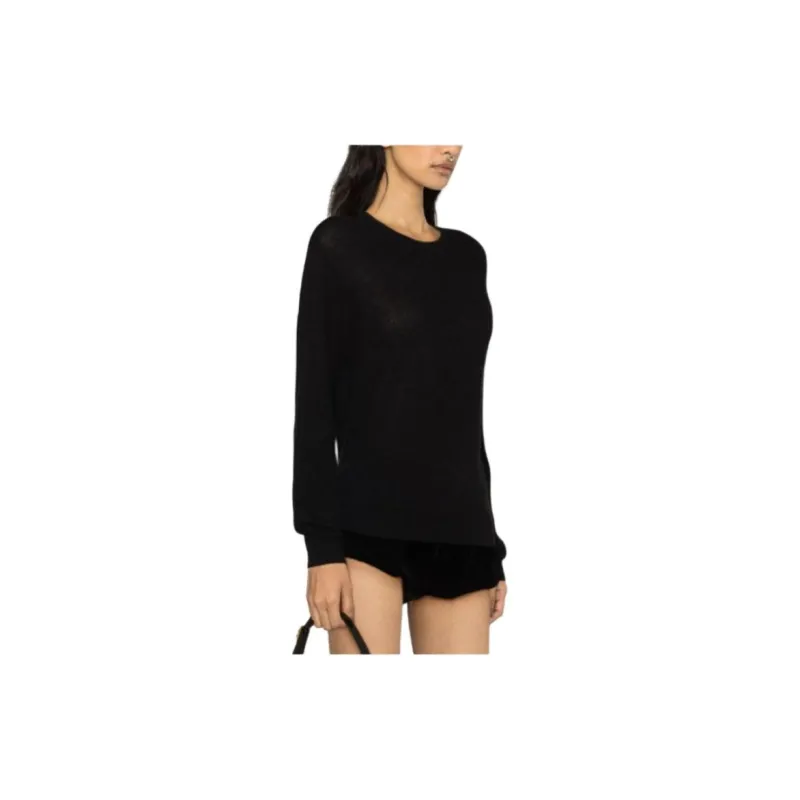 SAINT LAURENT Crewneck Long Sleeved Jumper-4