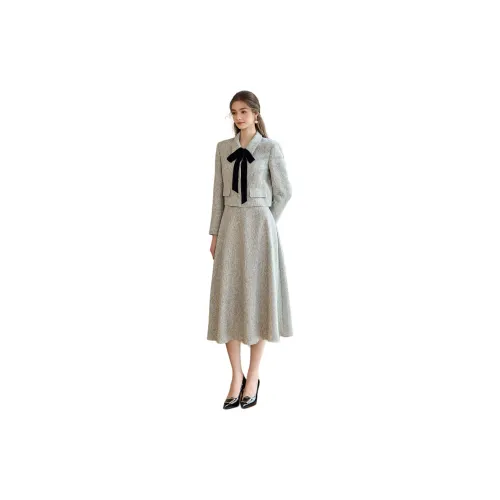 ROEYSHOUSE Business Suits Women's Heather Gray