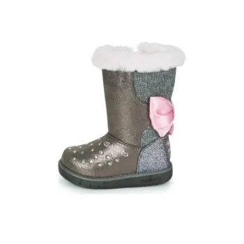Skechers Tt Glitzy Glam Cushioning Wear Resistant Crew Kids' Boots Pink Gold Teenagers