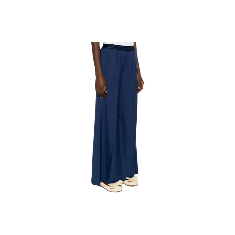 MARNI Logo Waist Pleated Pants-3
