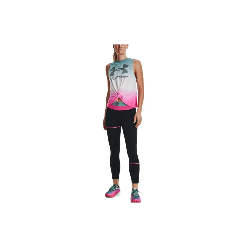 Under Armour Sleeveless Sports Shirts Women's Vintage Green-2