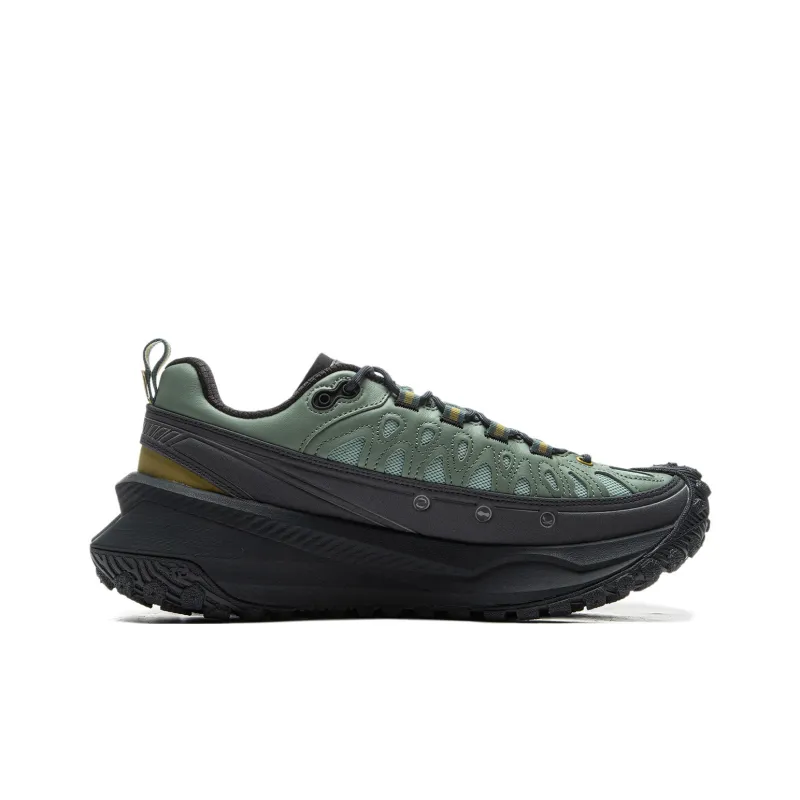 LiNing Cushioning Anti-Slip And Wear-Resistant Low-Top Casual Running Shoes Unisex Green Black-1